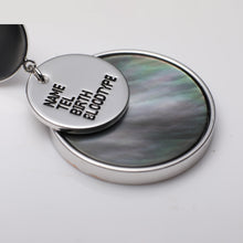 Load image into Gallery viewer, Black Fritillary Round Drop Earrings