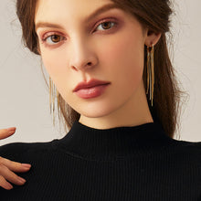 Load image into Gallery viewer, Love Fairy Tassel Hoop Earrings in 18K Gold Plated