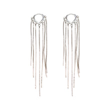 Load image into Gallery viewer, Love Fairy Tassel Hoop Earrings in 18K Gold Plated