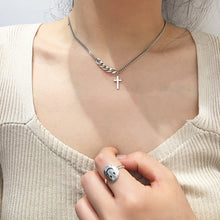 Load image into Gallery viewer, Cross Pendant Necklace in S925