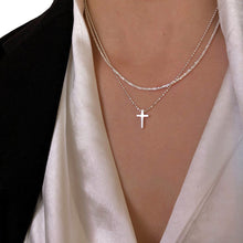 Load image into Gallery viewer, Cross Pendant Necklace in S925