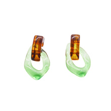 Load image into Gallery viewer, Transparent Candy Color Acrylic Drop Earrings
