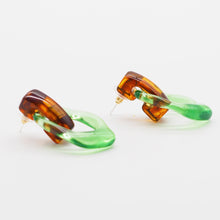 Load image into Gallery viewer, Transparent Candy Color Acrylic Drop Earrings