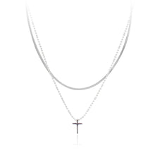 Load image into Gallery viewer, Cross Pendant Necklace in S925