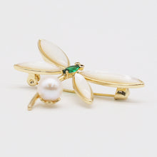 Load image into Gallery viewer, Dragonfly Brooch Pin in 18K Gold Plated
