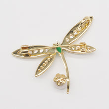 Load image into Gallery viewer, Dragonfly Brooch Pin in 18K Gold Plated
