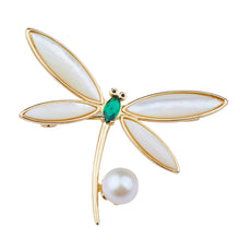 Load image into Gallery viewer, Dragonfly Brooch Pin in 18K Gold Plated
