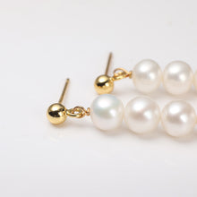 Load image into Gallery viewer, Shell Beads Drop Earrings with Freshwater Pearl
