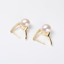 Load image into Gallery viewer, U-shaped Freshwater Pearl Earrings
