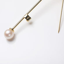 Load image into Gallery viewer, Enamel Starfish Brooch with Freshwater Pearl
