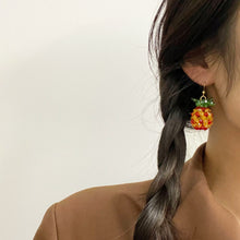 Load image into Gallery viewer, Grape/Pineapple/Cherry Handmade Beads Dangle Earrings
