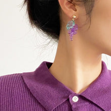 Load image into Gallery viewer, Grape/Pineapple/Cherry Handmade Beads Dangle Earrings
