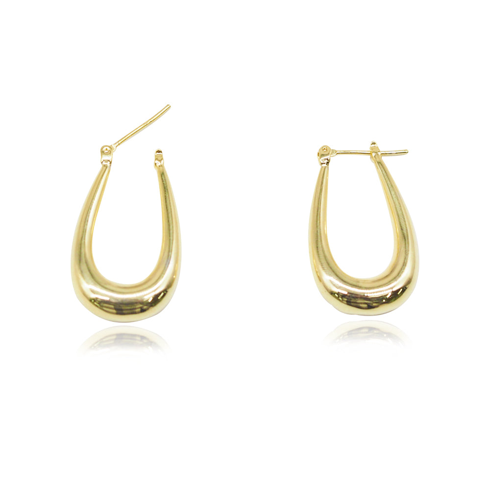 14K Gold Filled Metallic Geometric Earrings