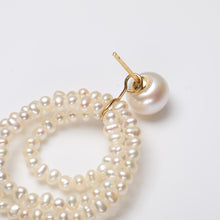 Load image into Gallery viewer, Vintage Multilayer Freshwater Pearl Drop Earrings

