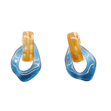 Load image into Gallery viewer, Transparent Candy Color Acrylic Drop Earrings
