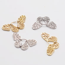 Load image into Gallery viewer, Hollow Butterfly Hoop Earrings
