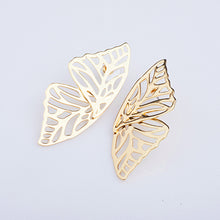 Load image into Gallery viewer, 18K Gold Plated Big Butterfly Stud Earrings
