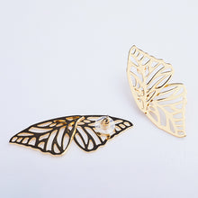 Load image into Gallery viewer, 18K Gold Plated Big Butterfly Stud Earrings
