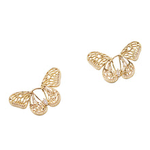 Load image into Gallery viewer, Hollow Butterfly Hoop Earrings
