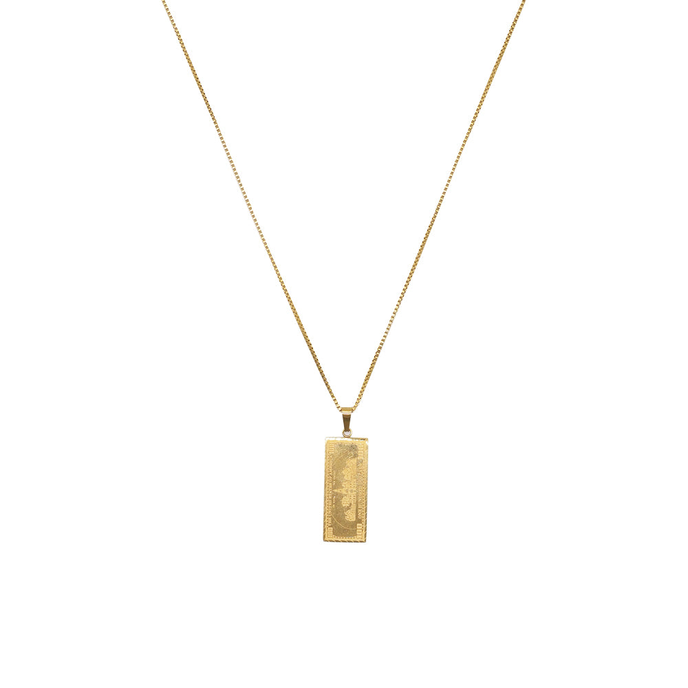 Doller Gold Chain Necklace