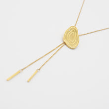 Load image into Gallery viewer, Y Gold Chain Necklace Annual Ring Necklace
