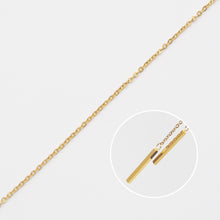 Load image into Gallery viewer, Y Gold Chain Necklace Annual Ring Necklace
