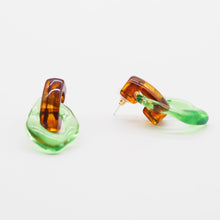 Load image into Gallery viewer, Transparent Candy Color Acrylic Drop Earrings
