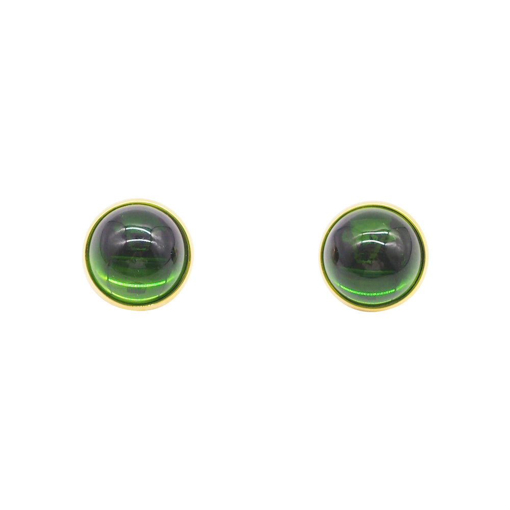 18K Gold Plated Glazed Bead Earrings
