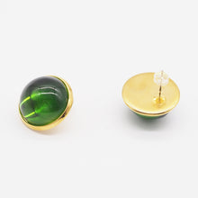 Load image into Gallery viewer, 18K Gold Plated Glazed Bead Earrings
