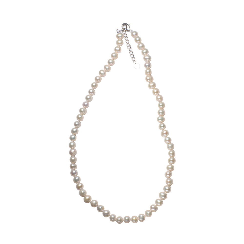 5.5-6.5mm Freshwater Cultured Pearl Strand Necklace