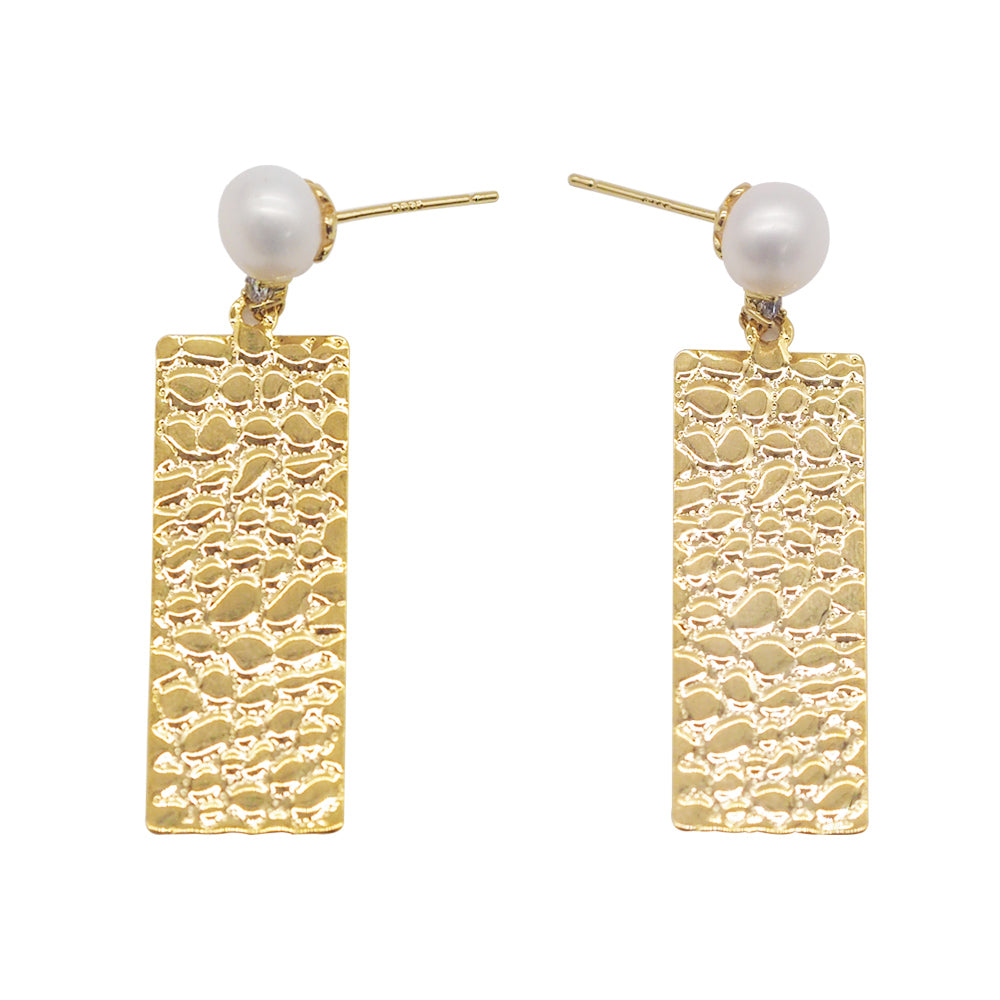 14K Gold Filled Pearl Drop Earrings