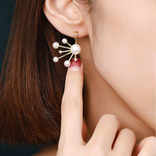 Load image into Gallery viewer, 18K Gold Plated Pearl Stud Earrings
