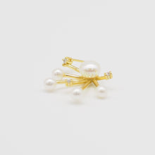 Load image into Gallery viewer, 18K Gold Plated Pearl Stud Earrings

