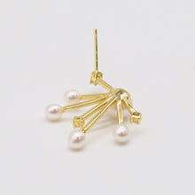 Load image into Gallery viewer, 18K Gold Plated Pearl Stud Earrings
