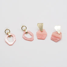 Load image into Gallery viewer, Pink Starry Vintage Drop Earrings
