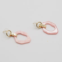 Load image into Gallery viewer, Pink Starry Vintage Drop Earrings
