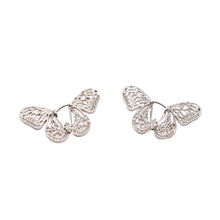Load image into Gallery viewer, Hollow Butterfly Hoop Earrings
