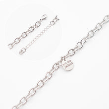 Load image into Gallery viewer, Silver Thick Chain Pendant Necklace
