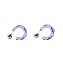 Load image into Gallery viewer, Transparent Acrylic Multi-faceted Geometric Stud Earrings
